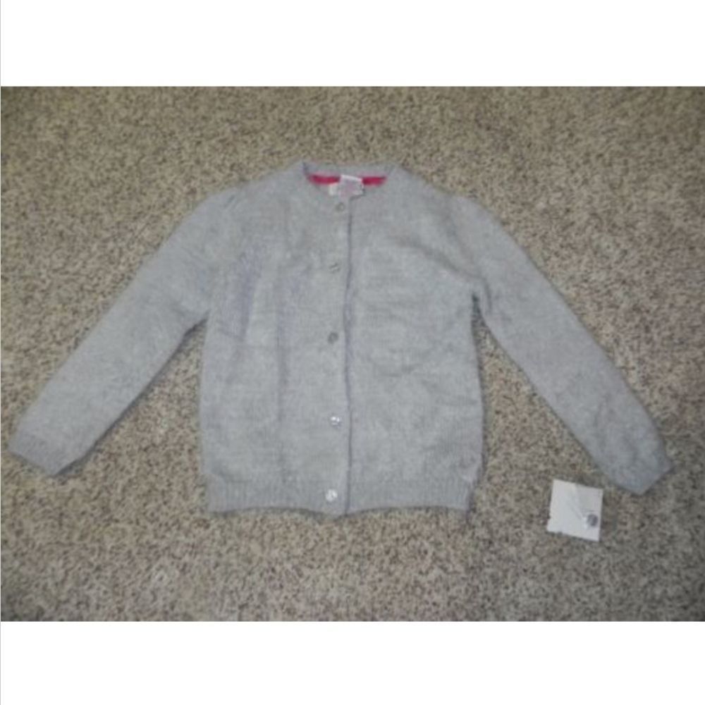 Heirlooms Sweater Cardigan Girls Medium 5-6 NWT